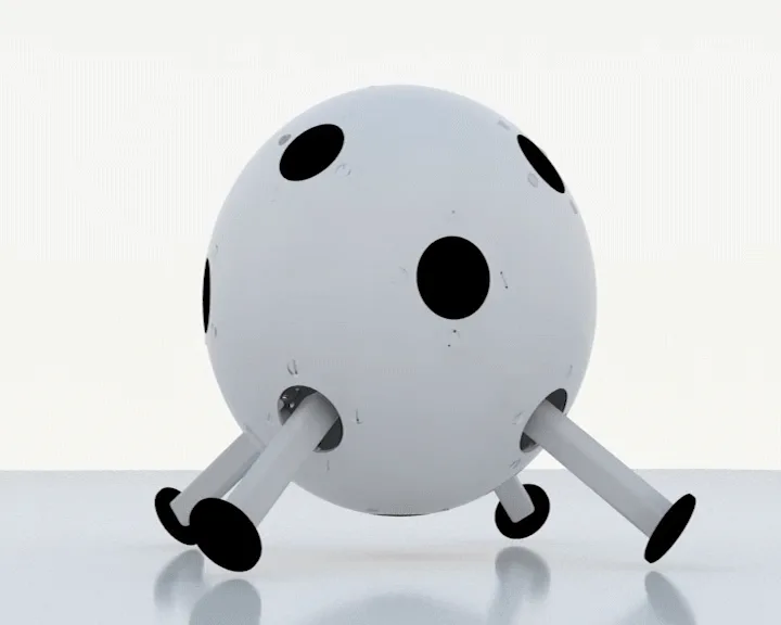 Spherical robot in motion